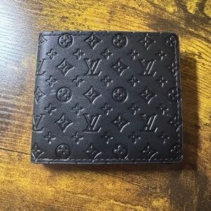 Louis Vuitton Black Embossed Wallet